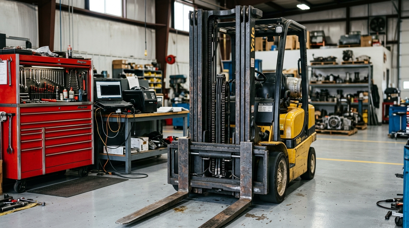 Konya forklift tamiri, donanımlı atölye ve bakım tezgahı